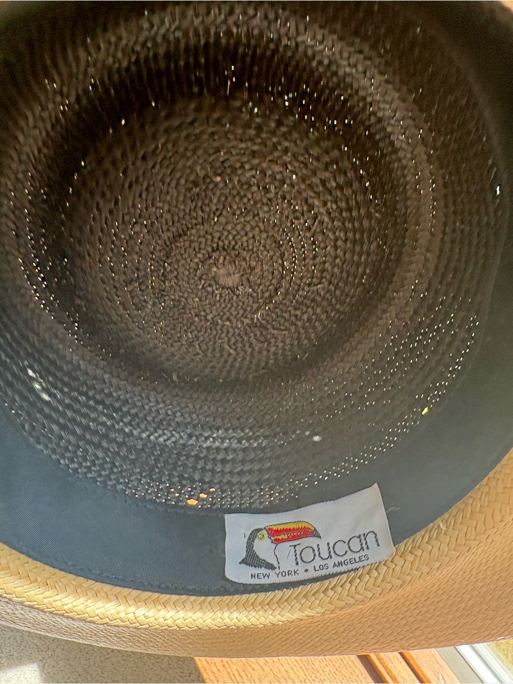 Toucan Collection Straw Hat with Black Bow Band AMAZING!!! - Picture 7 of 13